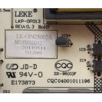 FUENTE DE PODER /SIGMAC LK-OP425002A / LKOP425002A / MO150500120 / LKP-0130 / CQC04001011196 / MODELO NE42AB	