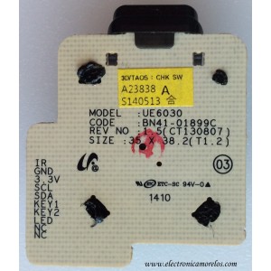 BOTONERA PARA TV / SAMSUNG BN96-23838A / A23838A / BN41-01899C / MODELO UN55H6203AFXZA US01	