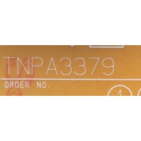 FUENTE DE PODER / PANASONIC TNPA3379 / CMKD-P3X / MODELO TC-32LX300	