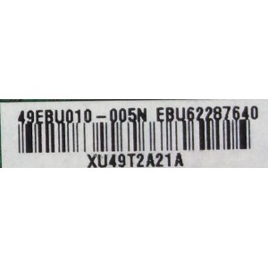 MAIN PARA TV LG / NUMERO DE PARTE EBU62287640 / EAX65614404 / EAX65614404(1.0) / 62287640 / PARTE SUSTITUTA EBR79201901 / PANEL NC320DXN VSBP1 / MODELOS 32LB560B-UZ / 32LB560B-UZ.BUSMLJM