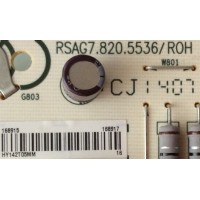 FUENTE DE PODER PARA TV HISENSE / NUMERO DE PARTE 168915 / RSAG7.820.5536/ROH / HLL-2642W / CQC03001003024 / E166702 / PARTE SUSTITTUTA 168917 / PANEL HD315DH-F11/S1 / MODELOS 32K20D / 32K21D