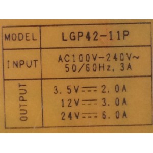 FUENTE DE PODER / LG EAY62170101 / EAX63543801/9 / 62170101 / 3PAGC10047A-R / LGP42-11P / PSLH-L010A / MODELO 42LK450-UB.CUSDLH	