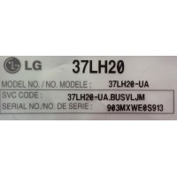 MAIN / LG AGF72983801 / EAX56738102(0) / MODELO 37LH20-UA.BUSVLJM	