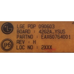 Y-SUS / LG EBR64064201 / EAX60764001 / MODELO 42PQ30-UD.AWMBLHR	