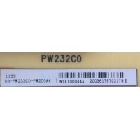 FUENTE DE PODER / TCL 08-PW232C0-PW200AA / PW232C0 / 40-P232C0-PWG1XG / MODELO L40FHDF12TATAAA	