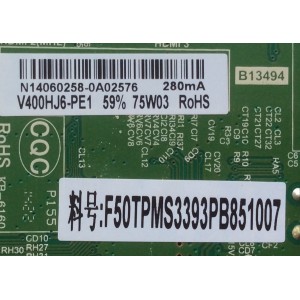 MAIN / FUENTE / ELEMENT N14060258 / TP.MS3393.PB851 / TP.MS3393.PB851 / MODELO ELEFT407	