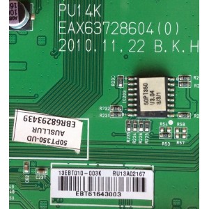 MAIN / LG EBT61643003 / EAX63728604(0) / PANEL PDP50T30010 / MODELO 50PT350-UD.AUSLLUR / SUSTITUTAS EBT61397416 / EBT61643001 / EBR68293439