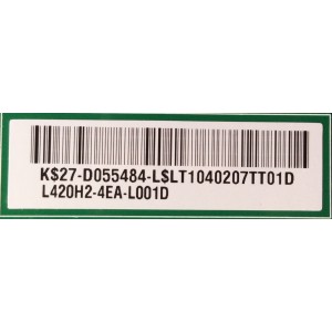 LED DRIVER / RCA 27-D055484 / VDT70102.00 REV:3 / MODELO LED42A55R120Q	