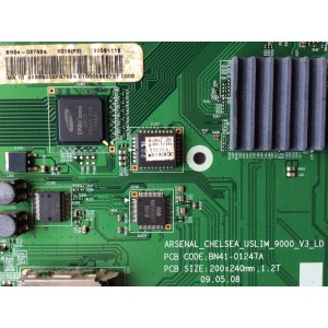 MAIN PARA TV  SAMSUNG  NUMERO DE PARTE BN94-02768A / BN97-03670A / BN41-01247A / MODELO UN46B8500XFXZA SQ01 / PANEL LTF460HG05-A05
