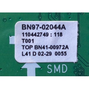 MAIN / SAMSUNG BN94-01666A / BN41-00972A / BN97-02044A / MODELO LN52A650A1FXZA SQ01 / PANEL LTF520HE01 / SUSTITUTAS  BN94-01666E / BN94-01666P