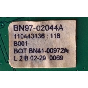 MAIN / SAMSUNG BN94-01666A / BN41-00972A / BN97-02044A / MODELO LN52A650A1FXZA SQ01 / PANEL LTF520HE01 / SUSTITUTAS  BN94-01666E / BN94-01666P