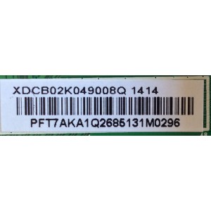 MAIN / VIZIO 756XDCB02K049 / 715G6274-M01-000-004F / XDCB02K049010Q / MODELO E280i-A1	