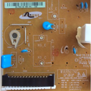 X-SUS / SAMSUNG BN96-16510C / LJ92-01796C / 796 / LJ41-09478A / SUSTITUTAS BN96-16510A / BN96-16510B / PANEL S42AX-YB11 / S42AX-YD15 / MODELOS PL43D450A2DXZX / PN43D440A5DXZA / PN43D450A2DXZA / PN43D450A2DXZA / PN43D430A3DXZA B104 / PN43D490A1DXZA 