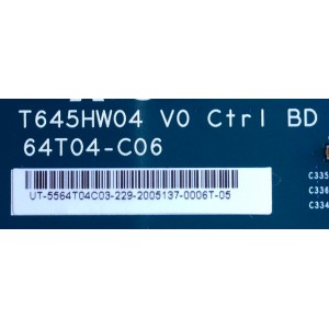 T-CON / SAMSUNG 55.64T04.C03 / 5564T04C03 / T645HW04 V0 / 64T04-C06 / MODELO UN65D8000XFZA G301	