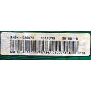 MAIN / SAMSUNG BN94-02657E / BN41-01170D / BN97-03201J / MODELO UN40B6000VFXZA	