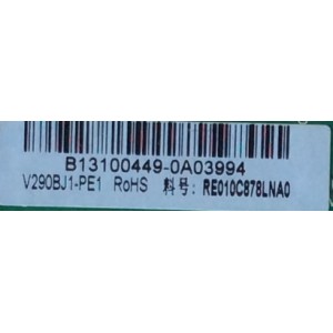 MAIN / RCA B13100449 / E010C878LNA0-N1 / T.RSC8.78 / A12327 / MODELO LED39B45RQ	