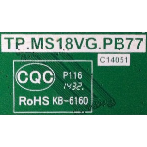 FUENTE / MAIN / TCL L14080033 / GLE951580A / 02-SHY82V-CHLA03 / V8-MS82PLA-LF1V293 / MS82PVT / T8-32LATZ-MA1 / TP.MS18VG.PB77	/ MODELO 32''