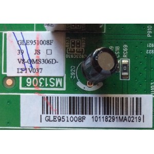 MAIN PARA TV TCL / NUMERTO DE PARTE GLE951008F / 40-MS1306-MAB2LG / MS1306 / V8-OMS306D-LF1V037 / MODELO 39''