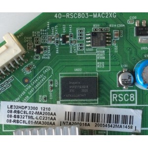 MAIN / TCL 08-SS32TML-LC232AA / 08-RSC8L02-MA200AA / 08-RSC8L01-MA300AA / 40-RSC803-MAC2XG / MODELO LE32HDF3300	