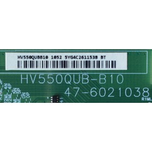 T-CON  SAMSUNG / 1052 / HV550QUBB10 / HV550QUB-B10 / 47-6021038 / MODELO UN55HU6840FXZA KS02	 / PANEL CY-GH055HGEV4H