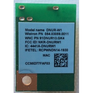 MODULO DE WI-FI / VIZIO DNUR-W1 / 054.03059.0011 / 48DNUR30.0GA / 91DNUR13.GK4 / NKR-DNURW1 / 4441A-DNURW1 / MODELO E55-C2 LWZ2SHAR	