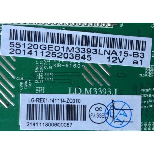 MAIN / RCA 1114-ZQ310 / LD.M3393.L / LG-RE01-141114-ZQ310 / 55120GE01M3393LNA15-B3 / MODELO LRK55G55R120Q	