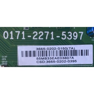 MAIN / JVC 3665-0202-0150 / 0171-2271-5397 / MODELO EM65FTR TA10EKO	
