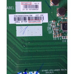 MAIN / TOSHIBA 431C4E51L02 / 461C4E51L02 / STY65T / VTV-L65602 REV:1A / MODELO 65HT2U	