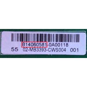 MAIN PARA TV SANYO NUMERO DE PARTE B14060581 / COMPATIBLES  B14070253 / B14070254 / 02-MB3393-CWS004 / T.MS3393T.78 / 3MS3393X-3 / MODELO DP55D44 / CHASSIS P55D44-09 / PANEL LVF550CSDX E4 V1