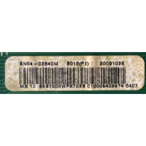 MAIN / SAMSUNG BN94-02640M / BN41-01170D / BN97-03189G / SUSTITUTAS BN94-02661F / BN94-02661J / BN94-02661K / BN94-02979K / PANEL LTF550HF04-A04 / MODELOS UN46B7100WFUZA BN01 / UN55B7000WFXZA SQ01 / UN46B7100WFXZA / MAS PARTES SUSTITUTAS EN DESCRIPCION...