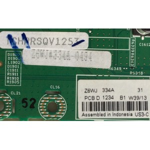 MAIN / SANYO 1LG4B10Y117A0 Z6WJ / 1LG4B10Y117A0 / Z6WJ / 1LG4B10Y117AA / MODELO DP50843 P50843-00	