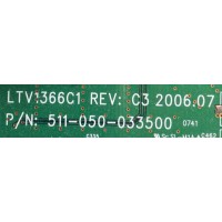 MAIN / PLANAR 511-050-033500 / 331-60C10-0250-DW / LTV1366C1 REV:C3 / MODELO PD520	