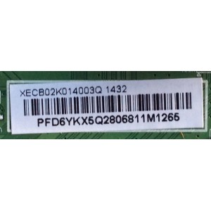 MAIN / VIZIO 756XECB02K014 / 715G6318-M01-001-004T / 715G6318-M01-001-004X / XECB02K014 / MODELO E280-B1 LTT3PRBQ	