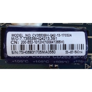 MAIN FUENTE (COMBO) POLAROID / 40GSR3000FC / 200-553-1012H / CV3553BH-Q42-13-170324 / 7.T3553BHQ4213.3B1 / 75H0683 / PANEL V400HJ6-PE1 REV. C3