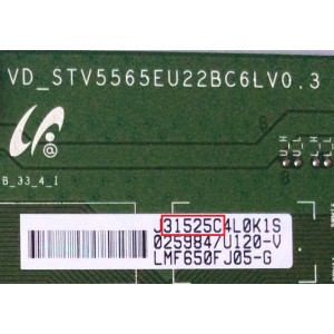 T-CON PARA TV SAMSUNG / NUMERO DE PARTE 31525C / BN96-34324A / LJ94-31525C / VD_STV5565EU22BC6LV0.3 / SUSTITUTAS BN96-30714A / LJ94-30168G / BN96-30712A / LJ94-30167G / PANEL CY-VH065FGLV2H / MODELOS UN65HU870 / UN65HU9 / UN65HU7250 / UN65HU7200FXZA UH02