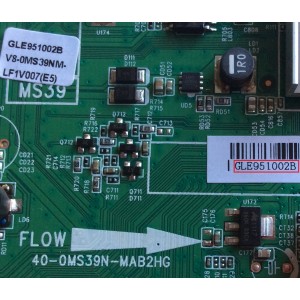 MAIN / TCL GLE951002B / V8-0MS39NM-LF1V007(E5) / 40-0MS39N-MAB2HG	