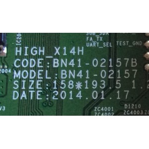 MAIN / SAMSUNG BN94-08302A / BN97-09212C / BN41-02157B / MODELO UN55H6300AFXZA TH01 / PANEL CY-GH055CSLV1H