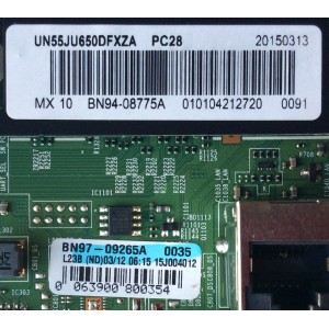 MAIN PARA TV SAMSUNG / NUMERO DE PARTE BN94-08775A / BN97-09265A / BN41-02344A / PARTES SUSTITUTAS BN94-09402E / BN94-10520F / BN97-10520F / BN94-09019T / BN94-09283Y / PANEL CY-GJ055HGLV1H / MODELOS UN55JU650 / UN55JU650DFXZA / UN55JU650DFXZA TH01