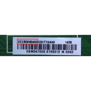 MAIN / VIZIO XECB02K0450 / 715G6648-M01-000-004N / MODELO D500i-B1 LTY6RTAQ	