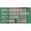 LED DRIVER / LG 6917L-0104A / 3PHCC020003F-H / PCLK-D105 A REV0.6 / MODELO JLE55SP4000	