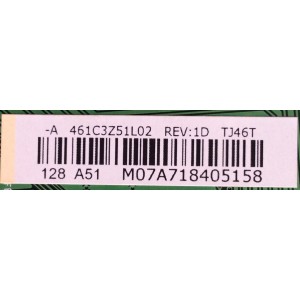 MAIN / TOSHIBA 75024142 / 431C3Z51L02 / 461C3Z51L02 / STJ55T VTV-L55711 REV:1 / MODELO 46G310U	