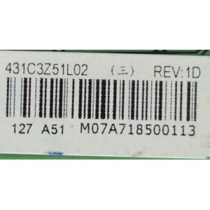 MAIN / TOSHIBA 75024142 / 431C3Z51L02 / 461C3Z51L02 / STJ55T VTV-L55711 REV:1 / MODELO 46G310U	