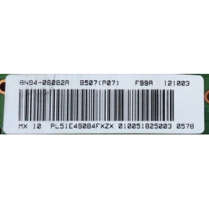 MAIN / SAMSUNG BN94-06082A / BN41-01785B / BN97-06946A / MODELO PL51E490B4F	