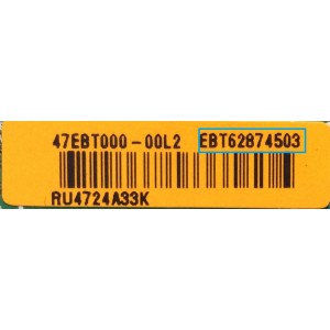 MAIN / LG EBT62874503 / EAX65469303 / MODELO 42LB5600-UH.BUSWLQR	