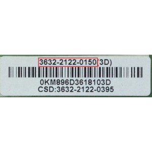 MAIN / VIZIO 3632-2122-0150 / 0171-2272-4813 / MODELO E320I-A0 LAEKNLFP / PANEL LC320DXE (JF)(R1)