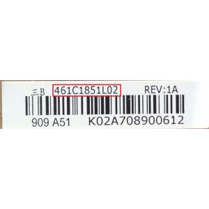 MAIN / TOSHIBA 75014440 / 461C1851L02 / 431C1851L02 / STT40T VTV-L4010 REV:1 / MODELO 40XV640U	