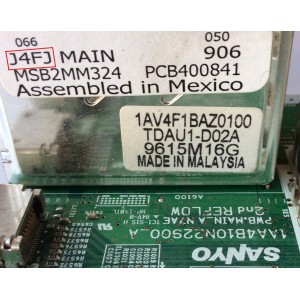 MAIN / SANYO 1AA4B10N22900_A J4FJ / 1AA4B10N22900_A / MODELO DP50719 P50719-00	
