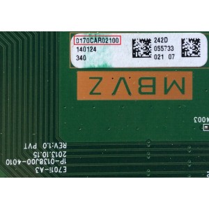 MAIN / VIZIO Y8386242S / 0170CAR02100 / 0170CAR02100 242 / 1P-0138J00-4010 / SUSTITUTAS Y8385904S / Y8385864S / Y8386216S / Y8386194S / PANEL JE695D3LB2N / MODELOS E701I-A3 LFTRNXDP / E701I-A3 LFTRNXDQ