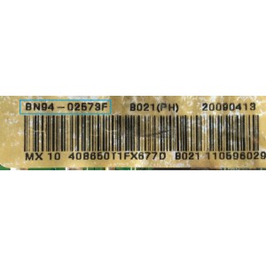 MAIN / SAMSUNG BN94-02573F / BN41-01149A / BN97-03088F / PANEL LTF400HF11-A01 / MODELO LN40B650T1FXZA