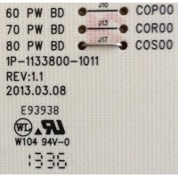 FUENTE DE PODER PARA TV VIZIO / NUMERO DE PARTE 09-80COS000-00 / 1P-1133800-1011 / 09-80C0S000-00 / 80 PW BD / COS00 / PANEL JE800D3LA8N / MODELOS M801D-A3 LFTROYCQ / M801D-A3 LFTROYAP / M801D-A3R LFTROYDP / M801D-A3R LFTROYDQ / M801D-A3R LFTROYBP